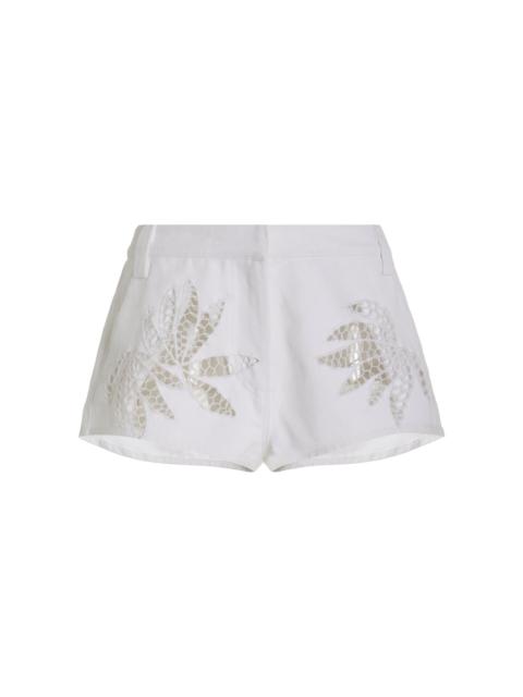 Rider Cotton Shorts white