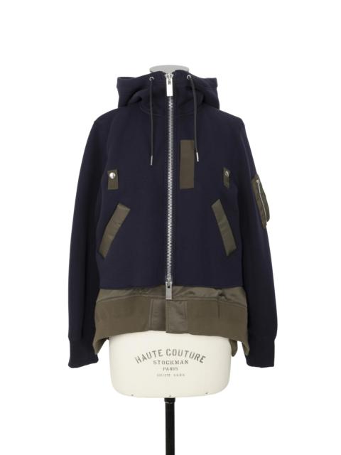 Sponge Sweat x Nylon Twill Hoodie