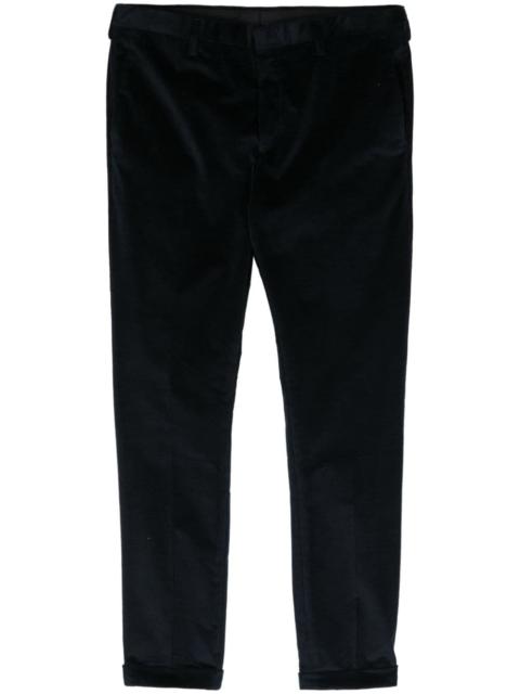 mid-rise tapered trousers