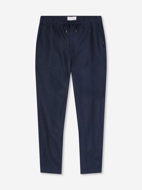 Men's Trousers Sydney 2 Linen Navy
