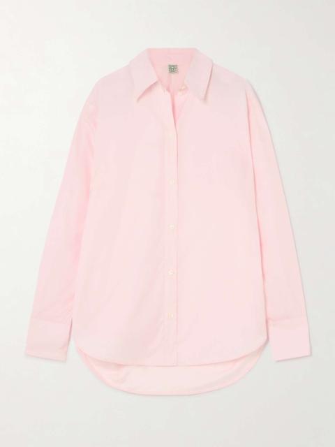 Organic cotton-poplin shirt Baby pink
