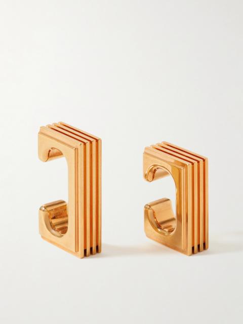 Empire Set Of Two Gold-plated Ear Cuffs