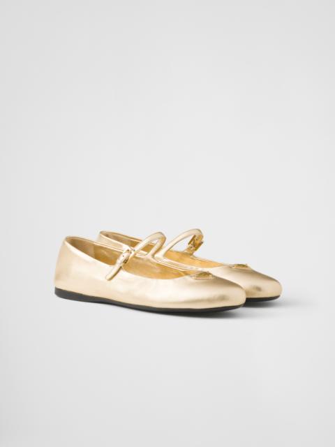Mordoré nappa leather ballerinas