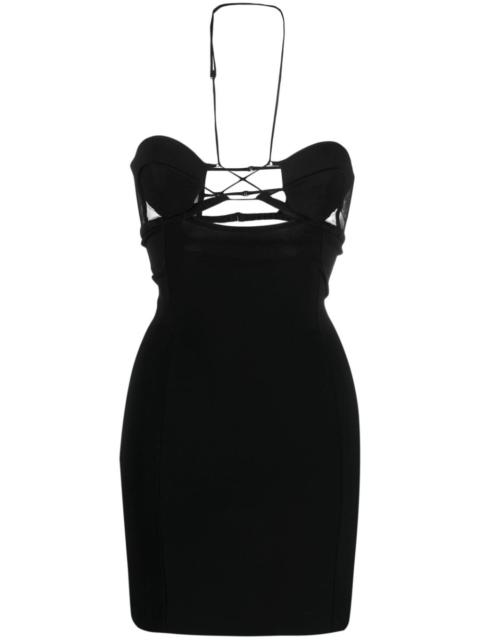strappy cut-out minidress