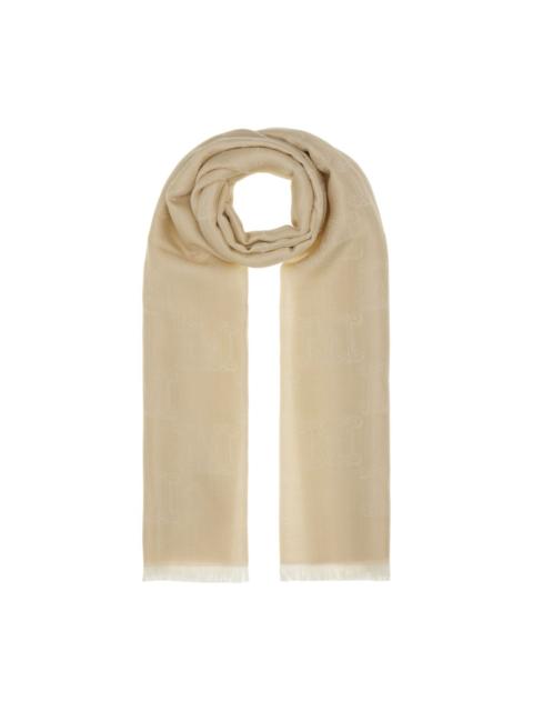 logo-jacquard scarf