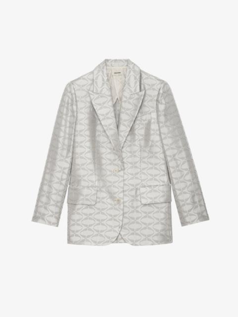 Vicka Wings Jacquard Blazer