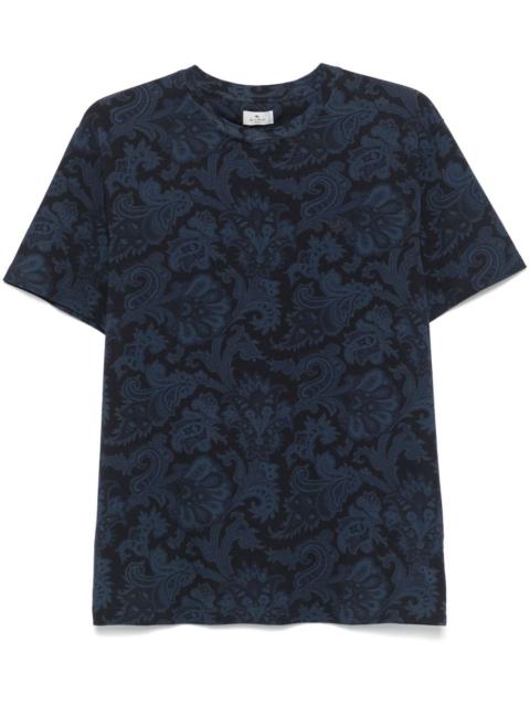 paisley-print T-shirt