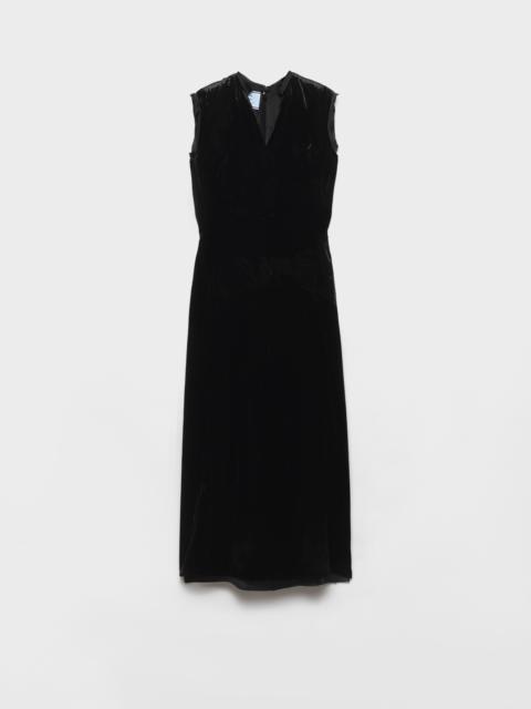 Crushed velvet dress