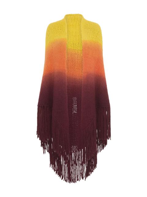 Lauren Knit Wrap in Dip Dye Sunrise Welfat Cashmere