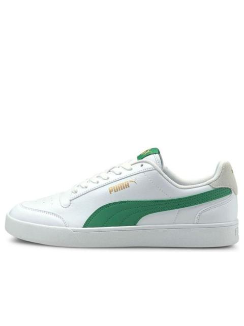 PUMA Unisex Shuffle Sneakers White/Green 309668-13