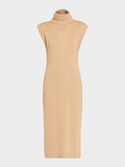 Cashmere-Cotton Sleeveless Sweater Dress