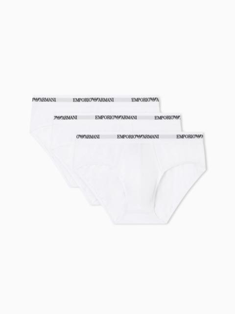 THREE-PACK OF STRETCH JERSEY BRIEFS