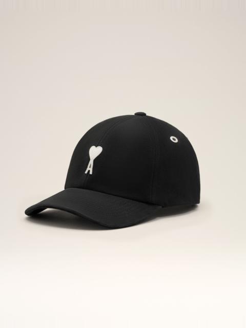 BLACK COTTON AMI DE COEUR FELT PATCH CAP