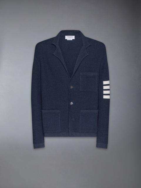 Linen Cotton 4-Bar Caridgan Jacket