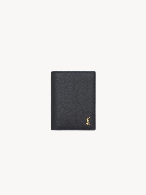 TINY CASSANDRE CREDIT CARD WALLET IN GRAINED LEATHER