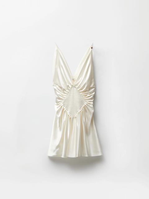 Silk-Satin Mini Dress