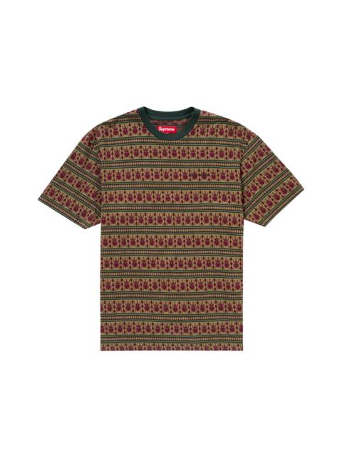 Supreme Jacquard Scarab S/S Top Olive