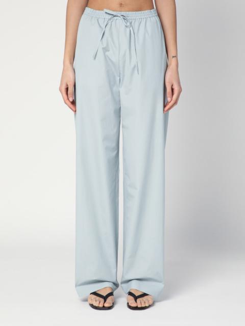 Light blue trousers in cotton