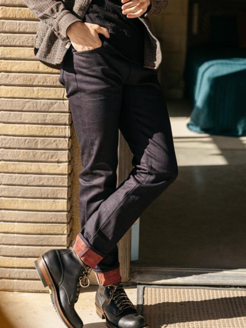 The Pen Slim etched - Bordeaux Raw 13oz Selvedge