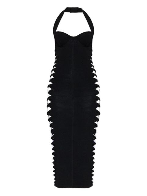 cut out-detailed midi dress