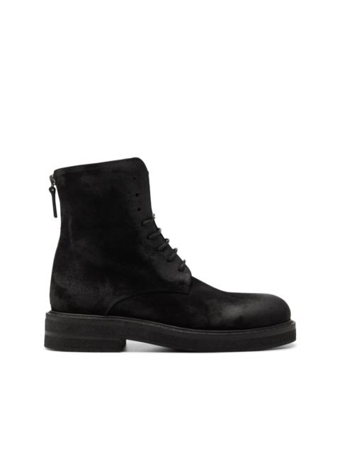 Parrucca lace-up zip boots