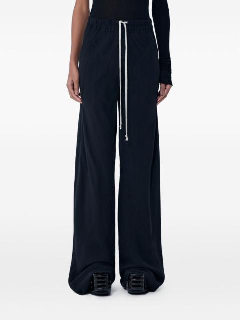 drawstring wide-leg trousers