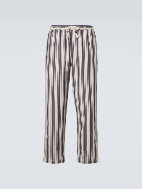 Sonoran striped cotton straight pants