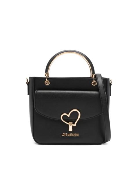 heart-appliqued mini bag