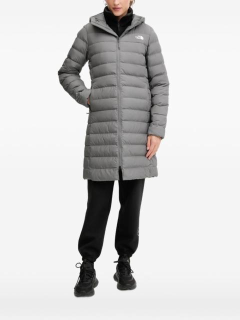hooded quilted coat