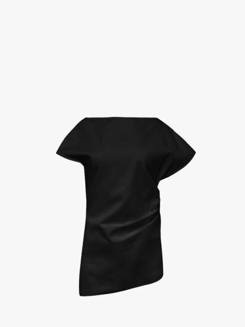 ASYMMETRIC DRAPED TOP