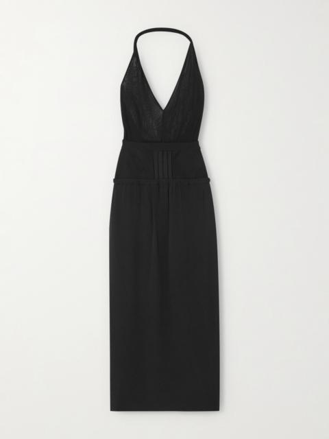 Jersey Halterneck Midi Dress
