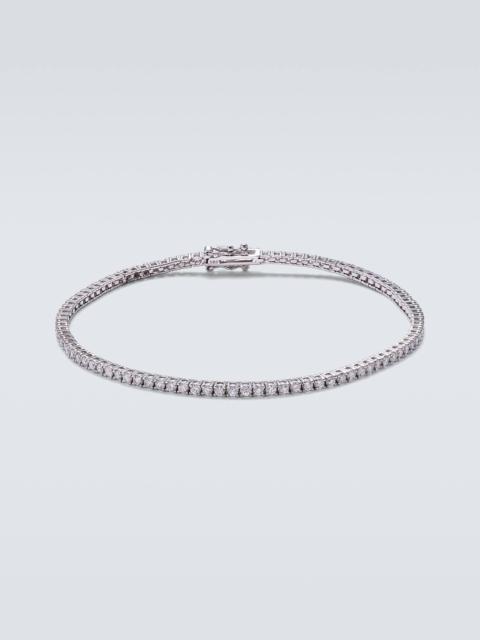 14kt white gold tennis bracelet with diamonds