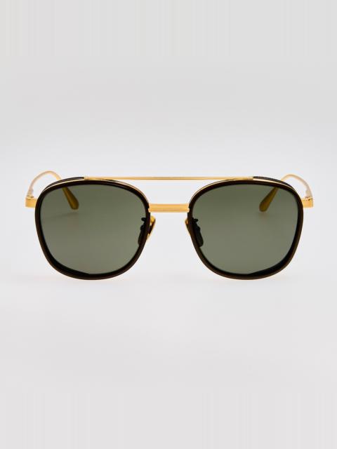 Varo Sunglasses in Grey and Gold