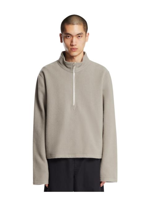 Light Gray Wool Fleece Sweater