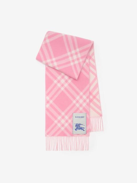 Check Cashmere Scarf