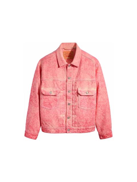Stussy x Levi's Dyed Jacquard Jacket Pink