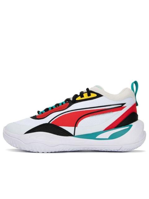 PUMA Playmaker 'White Red Black' 385841-05
