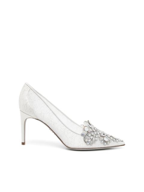 Veneziana 65mm crystal pumps