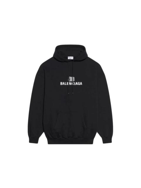 Men's Bb Pixel Medium Fit Hoodie in Black