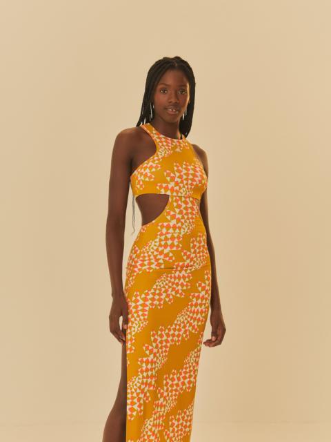 Adidas Farm Psychedelic Wave Green Dress