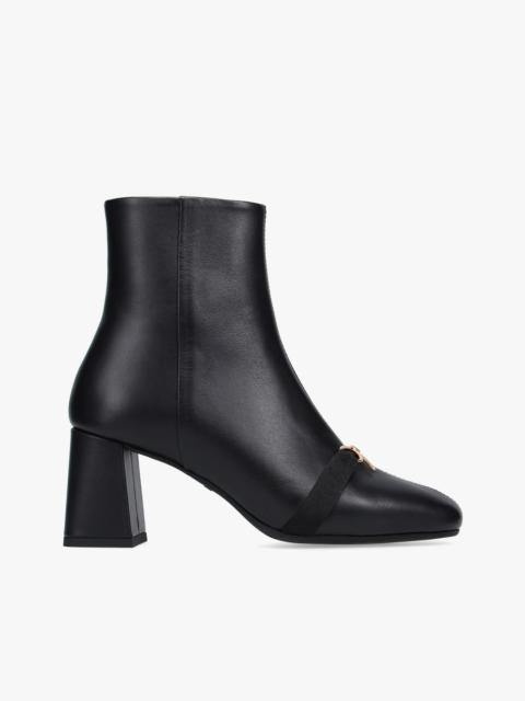 PHOEBE METALLIC BOW ANKLE BOOTS