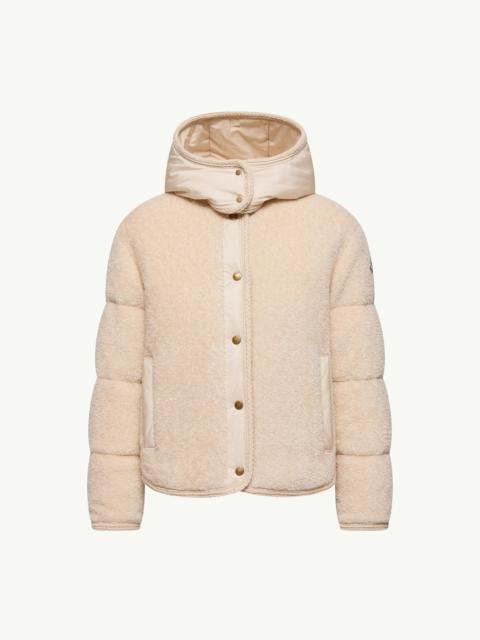 Ciboulette Braided Trim Teddy Hooded Short Down Jacket