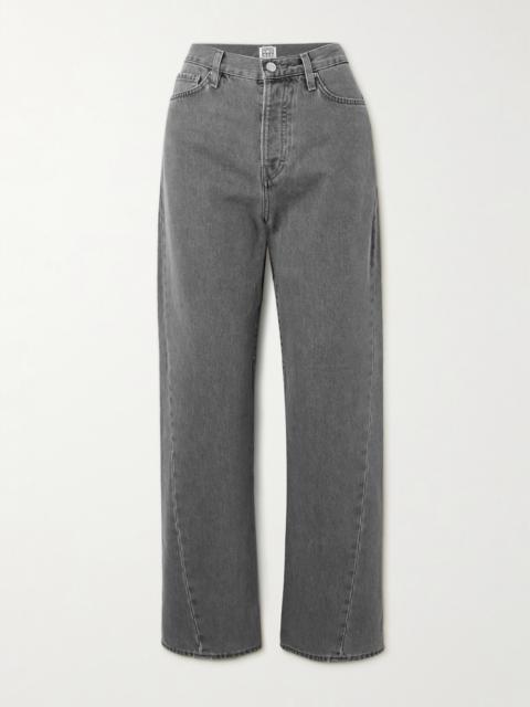 High-rise Straight-leg Organic Jeans