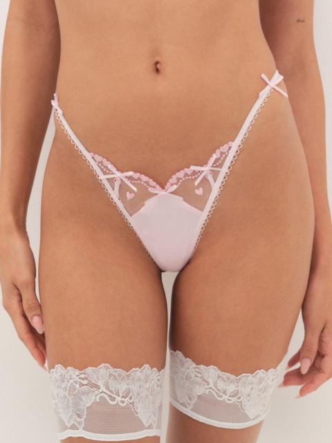 Slotted Hearts Thong Panty