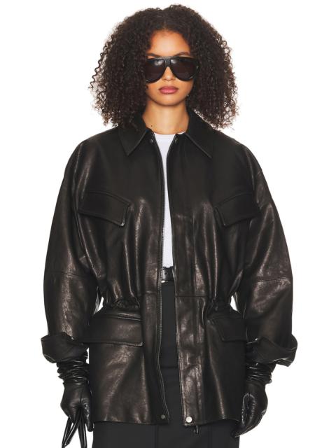 The Peplum Leather Moto Jacket