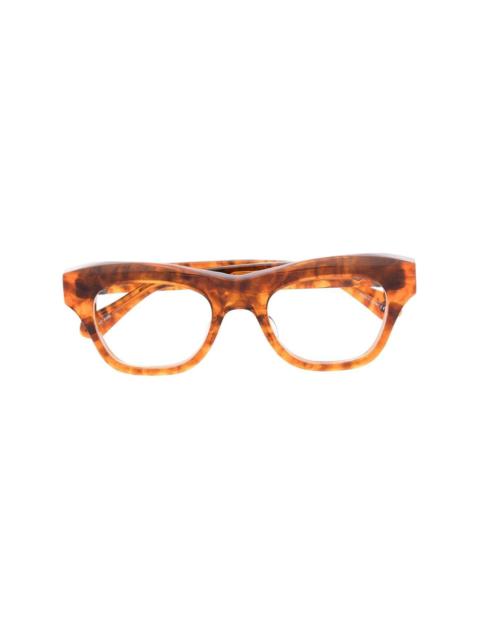 wayfarer-frame optical glasses