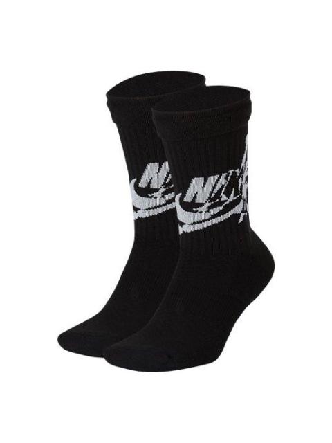 Air Jordan Logo Printing Sports Socks One Pair Black SK0112-010