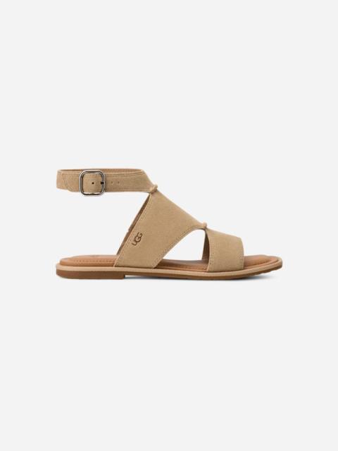® Women's Delray Suede Sandals in Mustard Seed