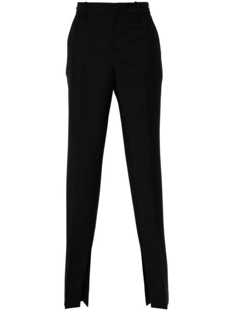 Horsebit wool tailored trousers