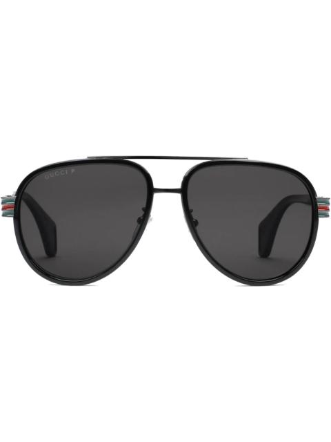 Gucci Acetate Aviator Sunglasses Black (558259 J0750 1113)